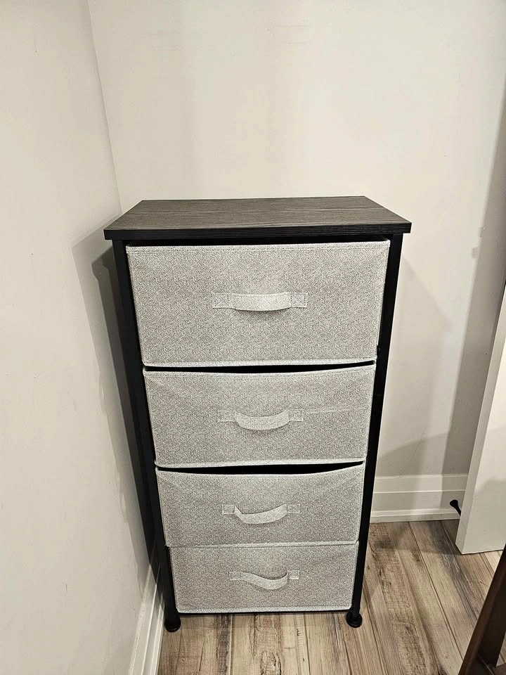 Fabric 4-Drawer Storage Organizer Unit