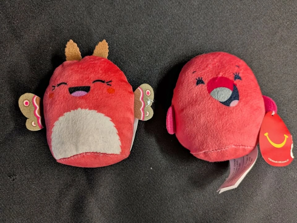 Mini Squishmallows - Penguin, Moth, Flamingo