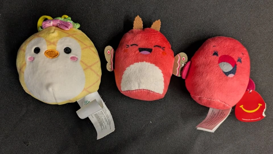 Mini Squishmallows - Penguin, Moth, Flamingo - photo 2