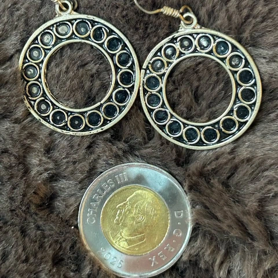 Moroccan Bohemian Open Circle Drop Earrings - photo 2
