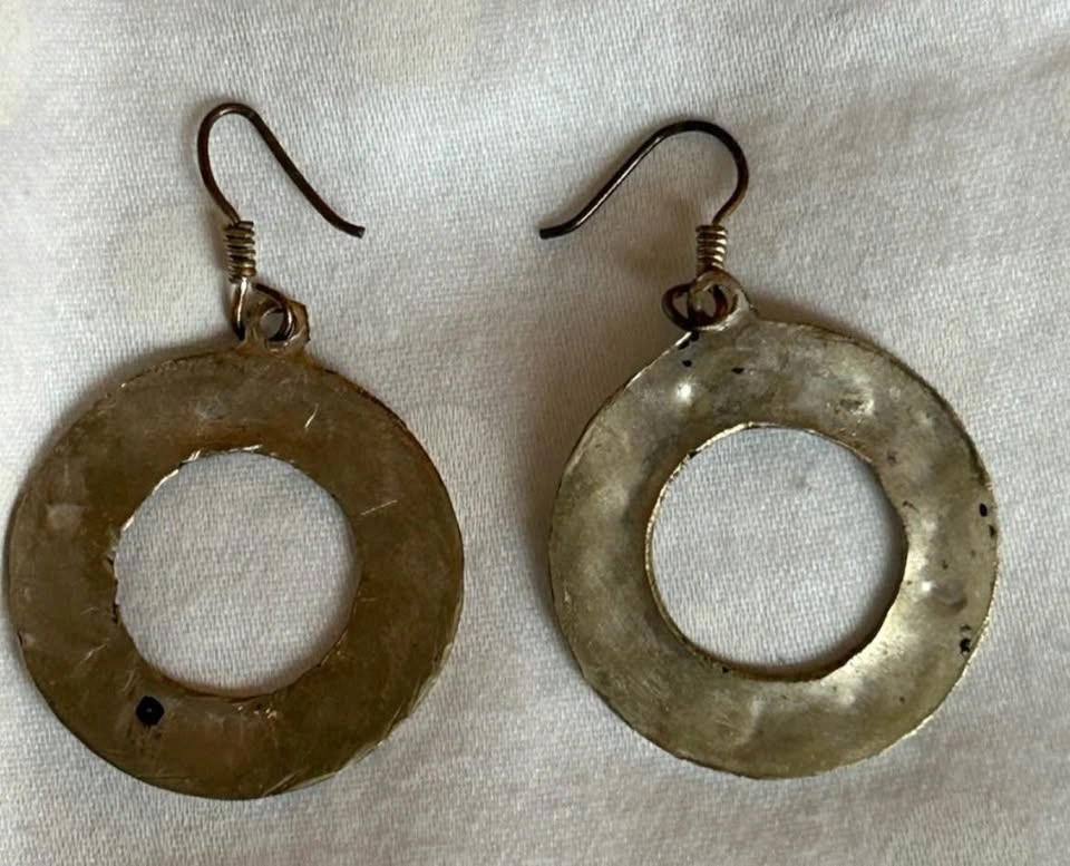 Moroccan Bohemian Open Circle Drop Earrings - photo 4