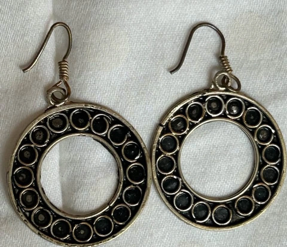 Moroccan Bohemian Open Circle Drop Earrings - photo 5