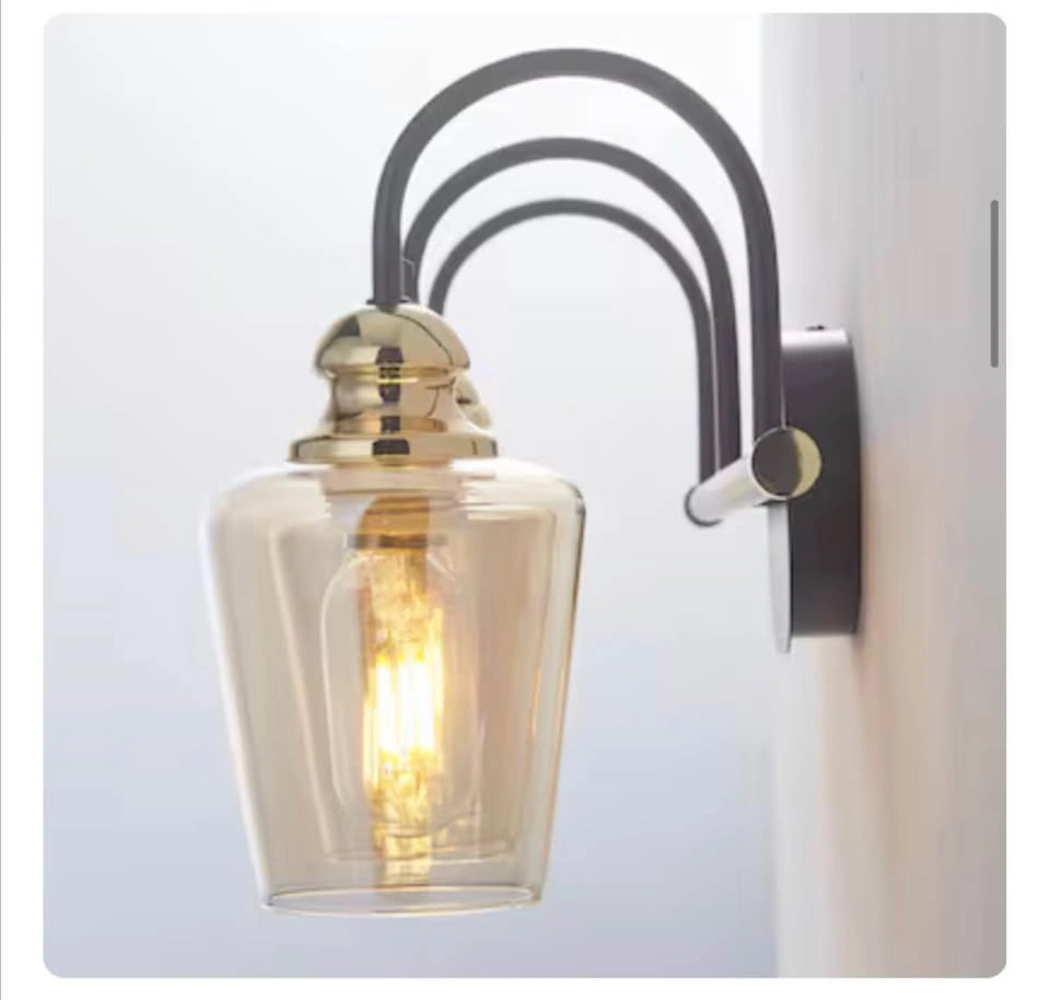 ExBrite Farmhouse 3-Light Matte Black Vanity Light - photo 4