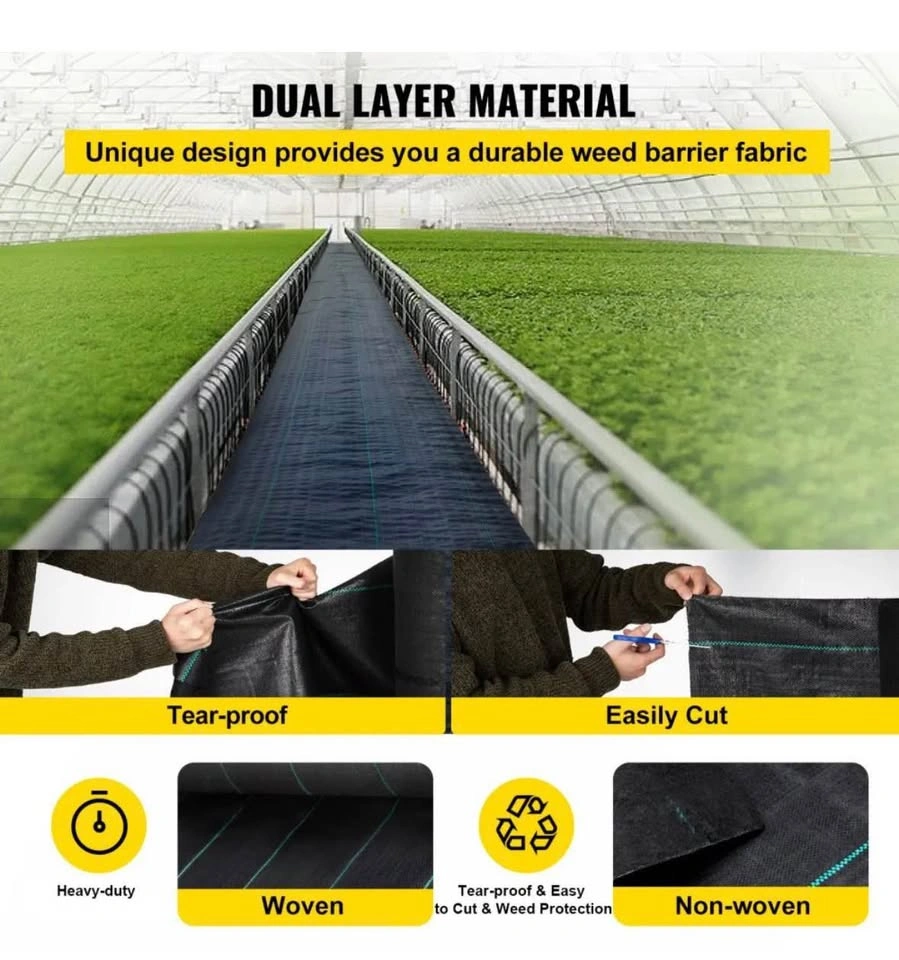 Weed Barrier, Landscape Fabric, 3ft x 200ft - photo 3