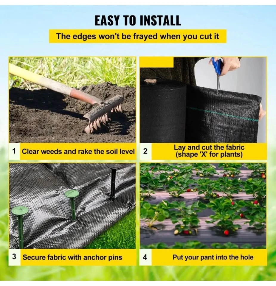 Weed Barrier, Landscape Fabric, 3ft x 200ft - photo 4