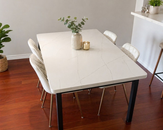 Dining Table - solid Quartz
