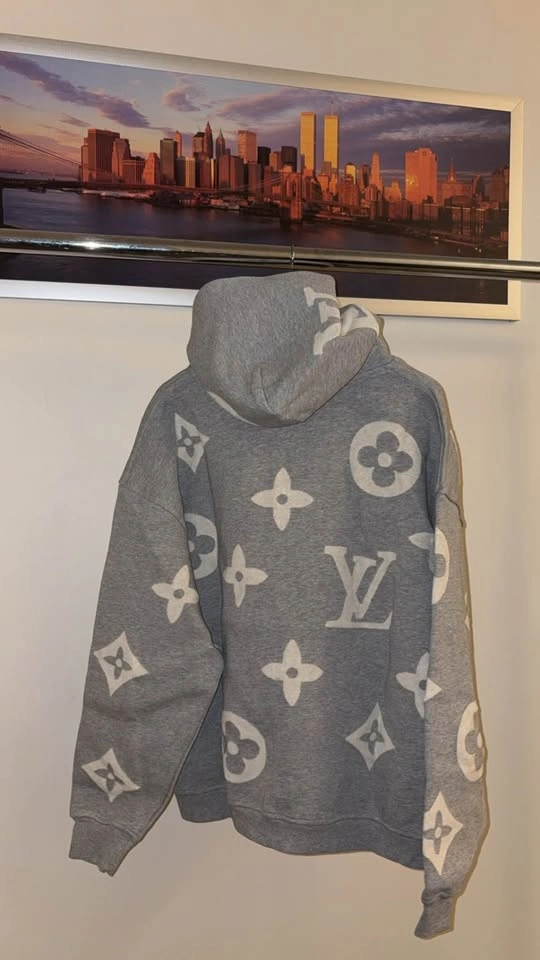 Louis V Hoodie (Grey) - photo 4