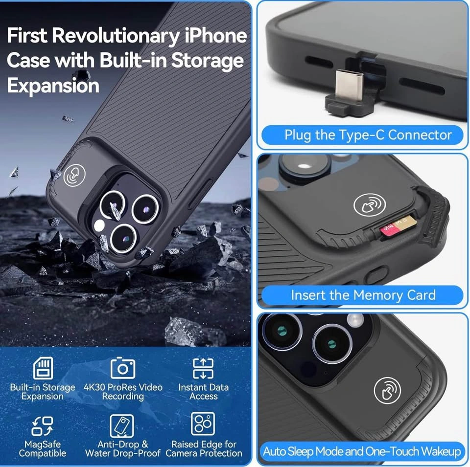 iRe5 iPhone 15 Pro Max Case with SD Card Reader - photo 2