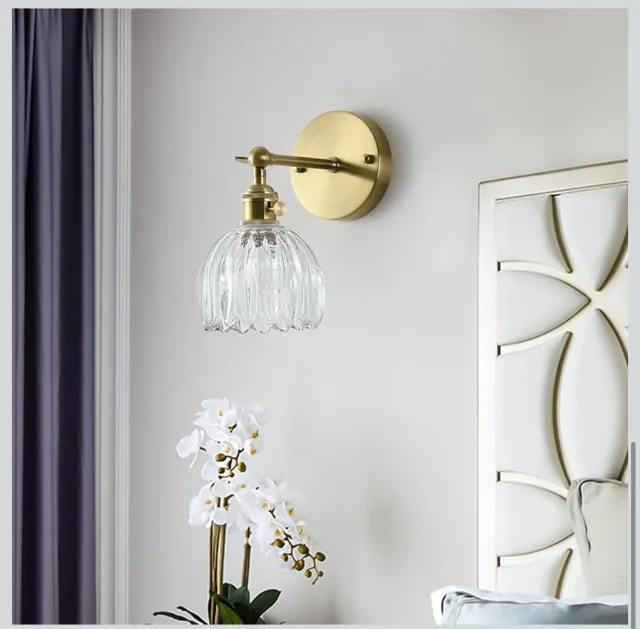 Modern Wall Sconces with Clear Tulip Glass Shade image indicator(4)