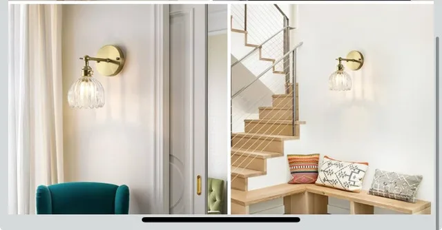 Modern Wall Sconces with Clear Tulip Glass Shade image indicator(5)