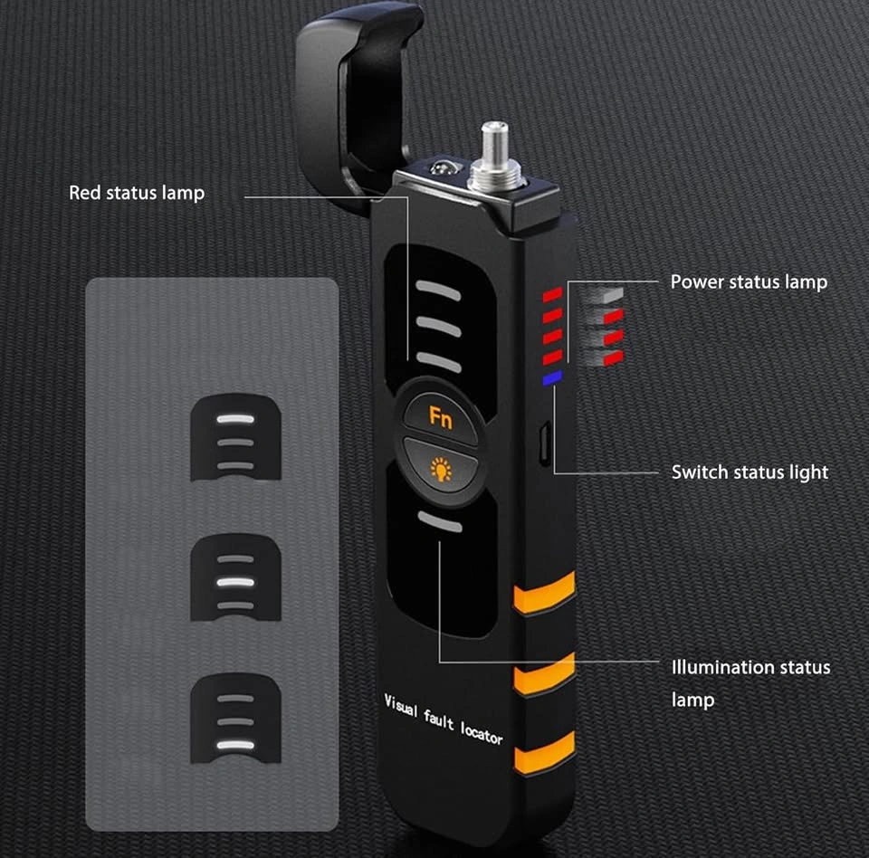 Visual Fault Locator Kit 5KM, Optic Cable Tester, VFL Red Pen - photo 3