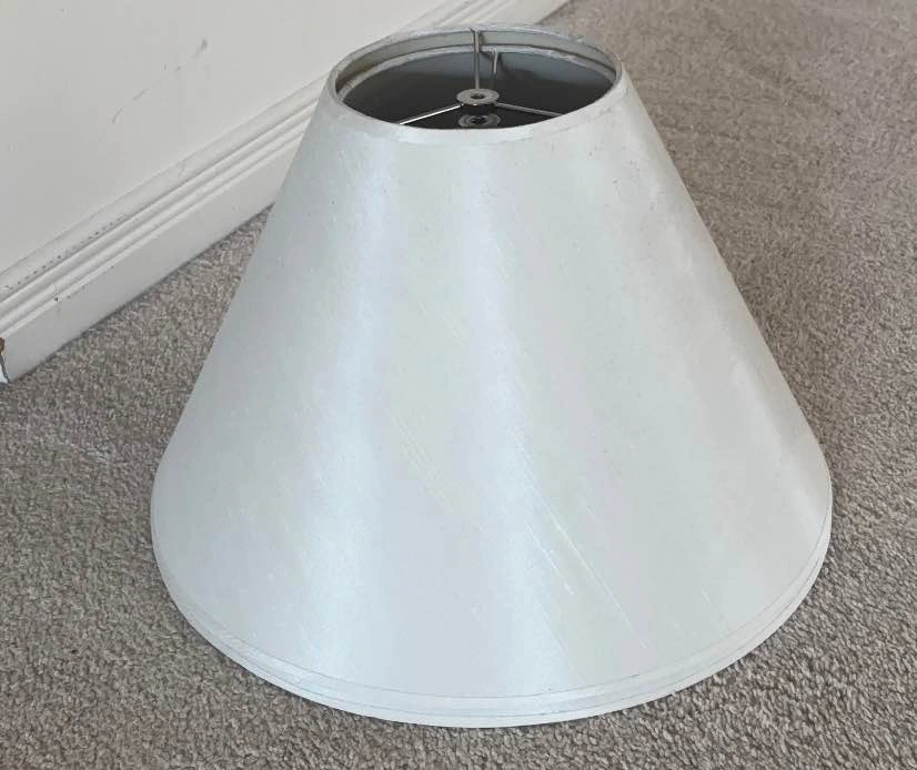 Lamp Shades Set of 2 – White – 16” Bottom x 6” Top – Spider Fit - photo 2