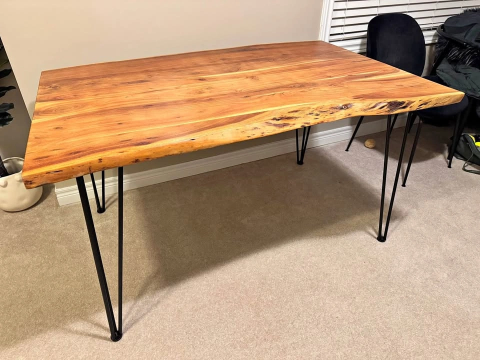 Live Edge Solid Wood Dining Table