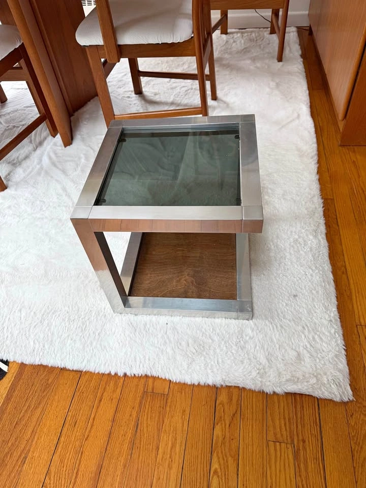 Milo Baughman Style Accent Table