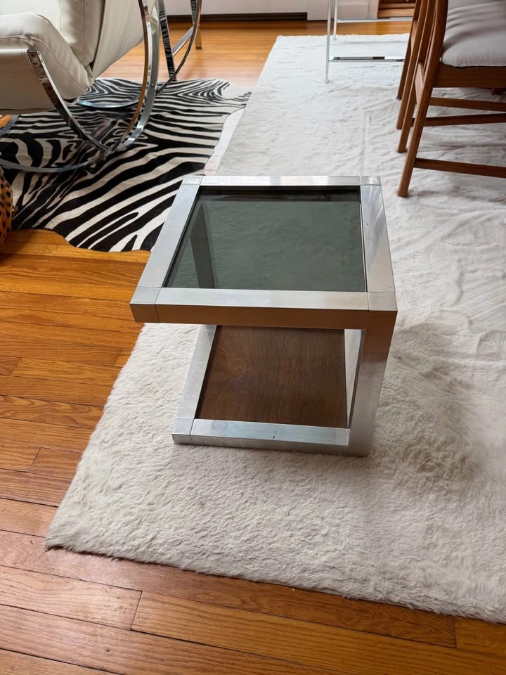 Milo Baughman Style Accent Table - photo 2