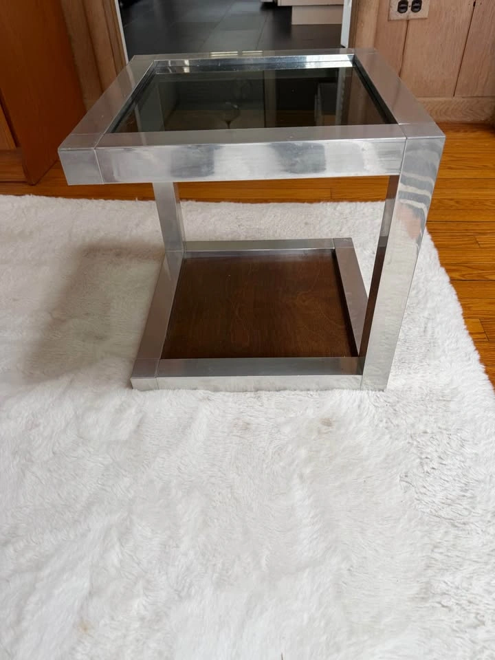 Milo Baughman Style Accent Table - photo 4