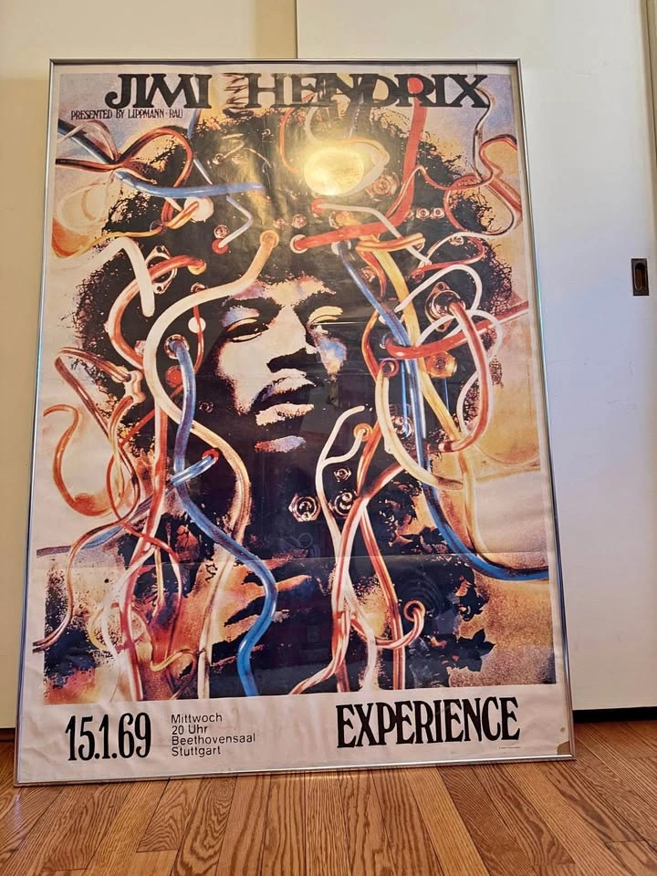 Jimi Hendrix Framed Concert Poster