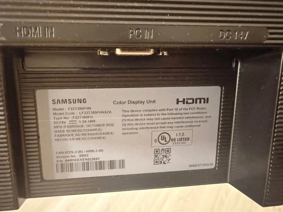MOVING SALE – Samsung 22” Monitor - photo 2