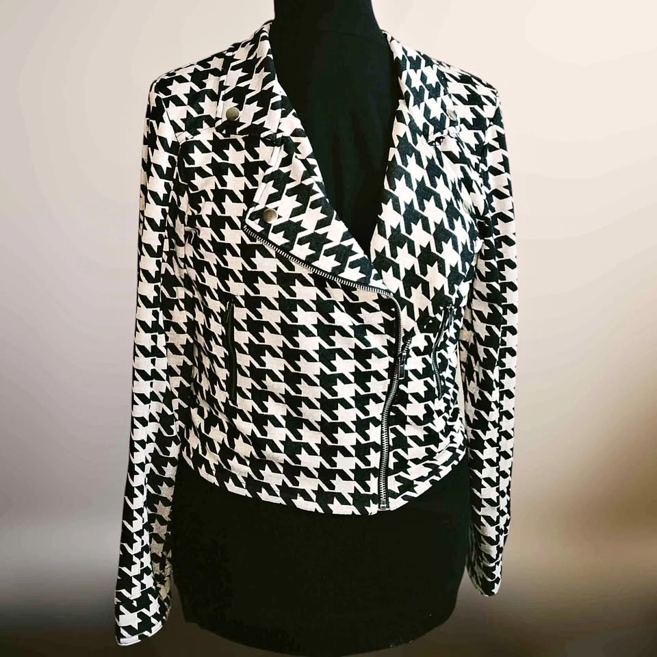 Material Girl Black and Grey Cropped Jacket 🌱