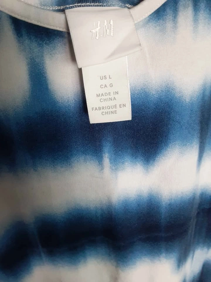 H&M Ladies Blue and White Stretchy Mini Dress 🌱 - photo 2