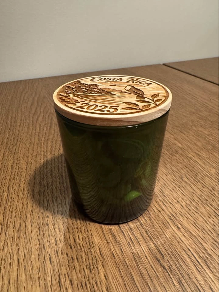 Custom Engraved 8oz Green Glass Jars - photo 3
