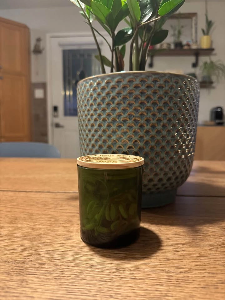 Custom Engraved 8oz Green Glass Jars - photo 4