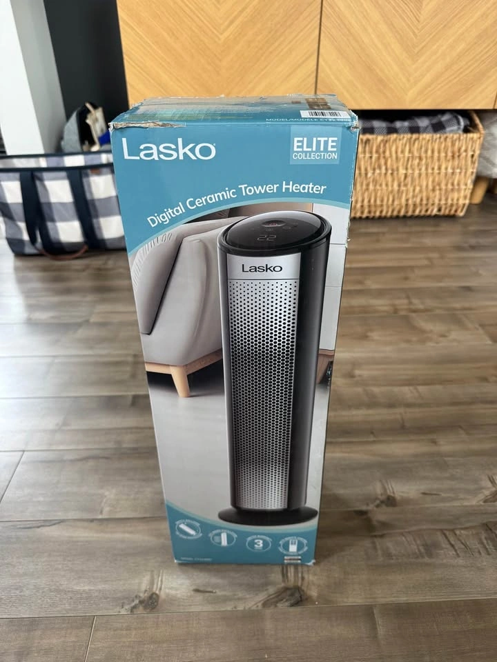 Lasko Digital Ceramic Tower Heater, 1500 Watts, Remote Control - photo 5