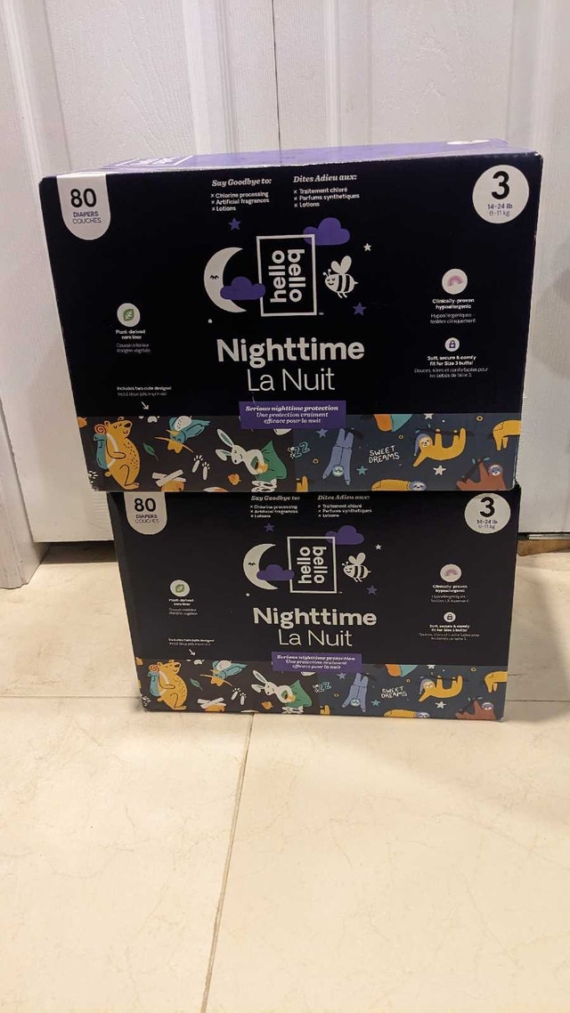 Hello Bello Nighttime Size 3 Diapers, 80 count
