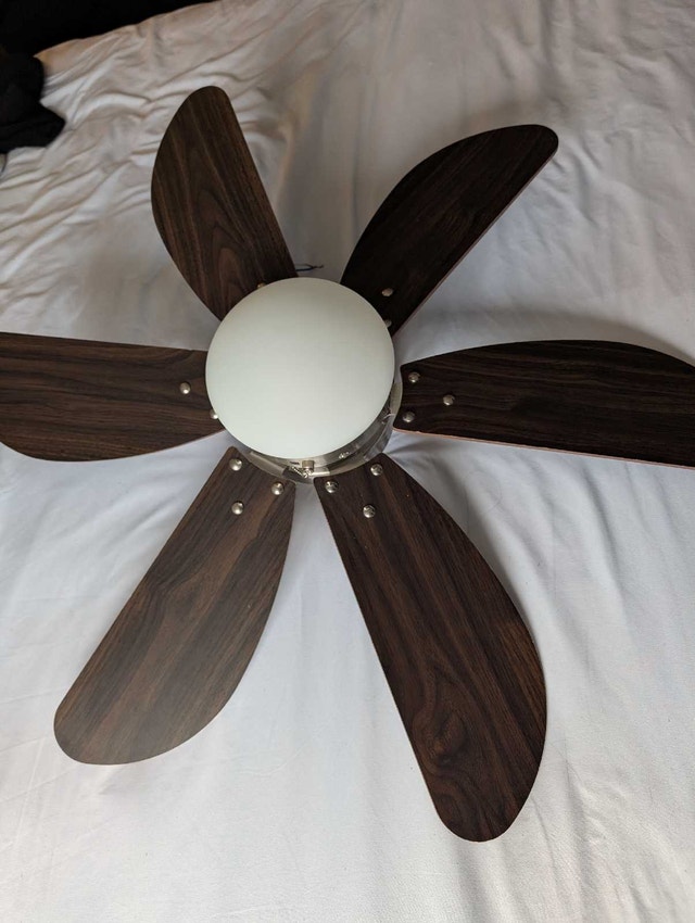36" Canarm Nordica Ceiling Fan with Light - Like New