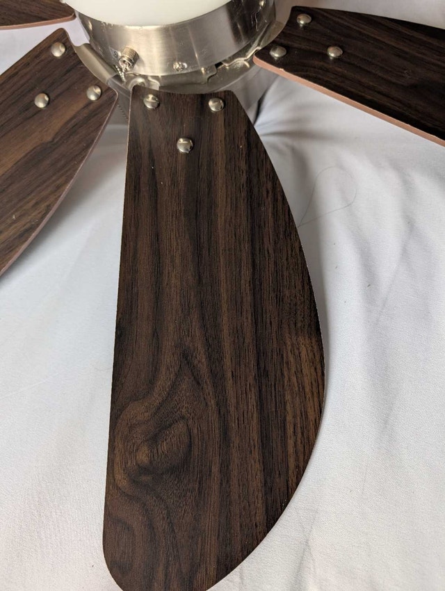 36" Canarm Nordica Ceiling Fan with Light - Like New - photo 4