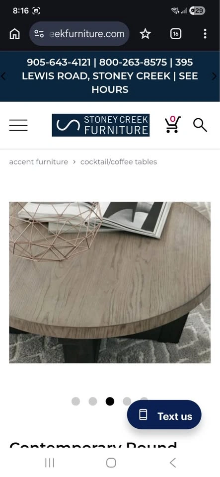 Round Coffee Table - photo 4