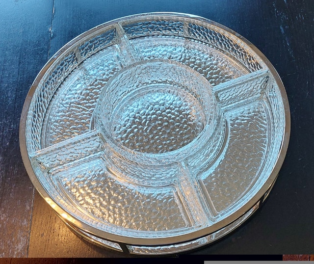 Bowring Shannon Crystal 6-piece serving set. Like new condition. - photo 3