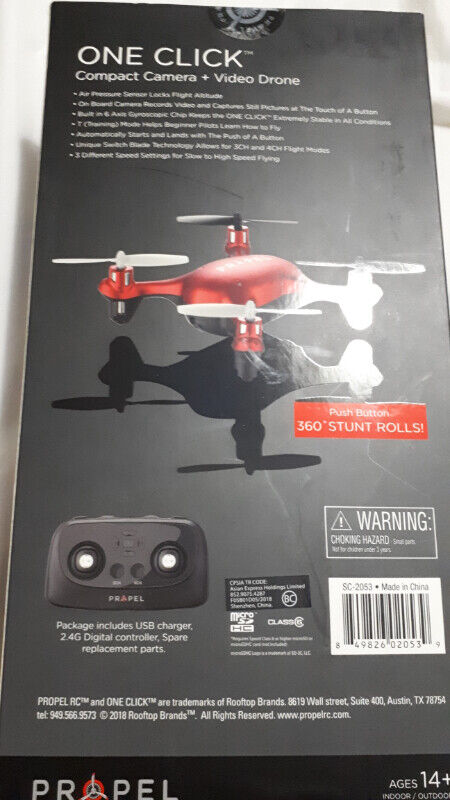 Brand new Propel One Click Compact Camera & Video Drone $60 - photo 2