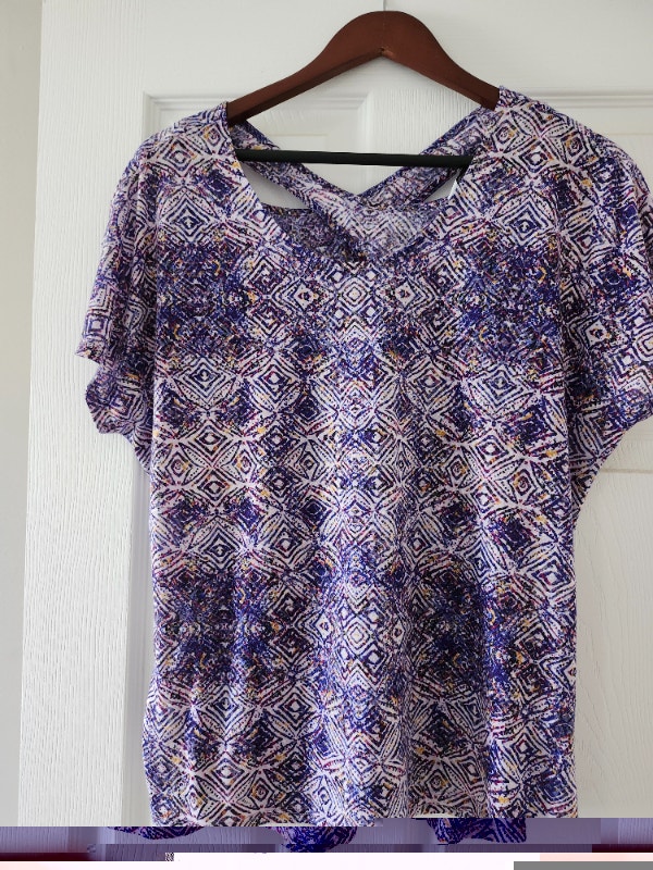 Purple crossed back top. Fair condition. Size 2X. $5. - photo 2
