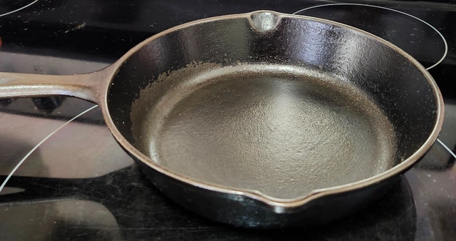 Lodge cast iron pan 8". $20