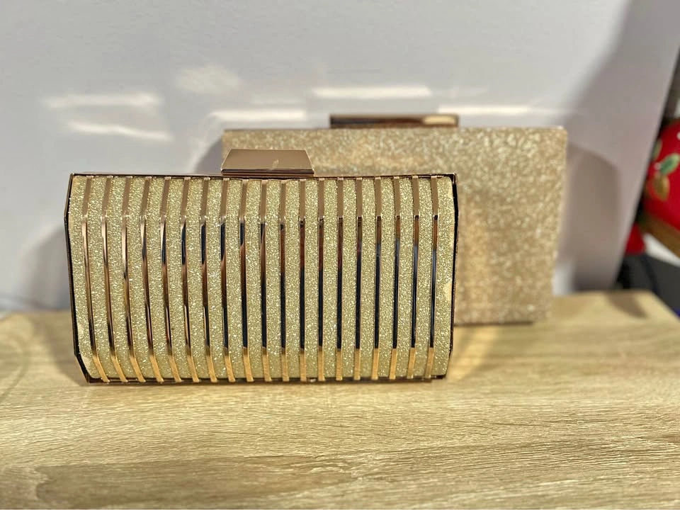 Gold Clutch Purse Set (2) – Evening Bags / Party Handbags