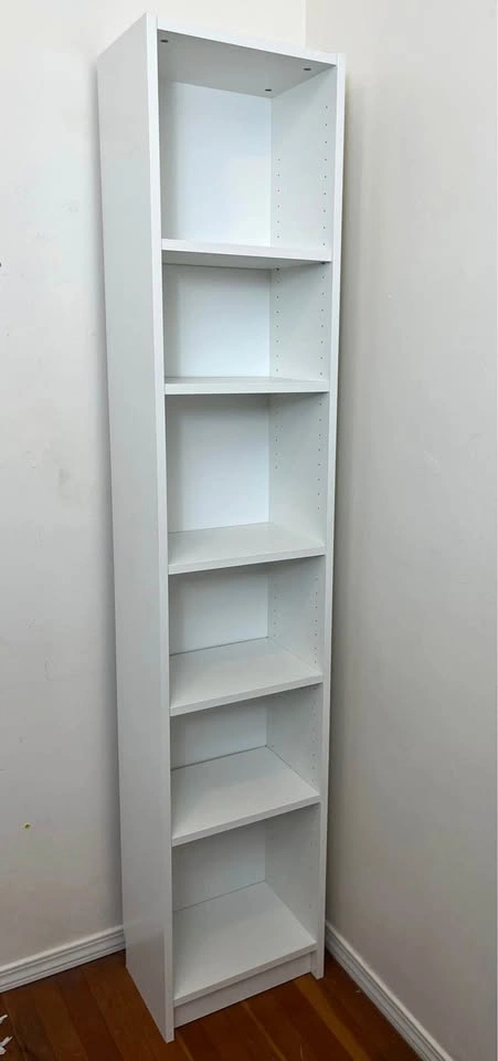 IKEA BILLY Tall Narrow Bookcase – White – Excellent Condition