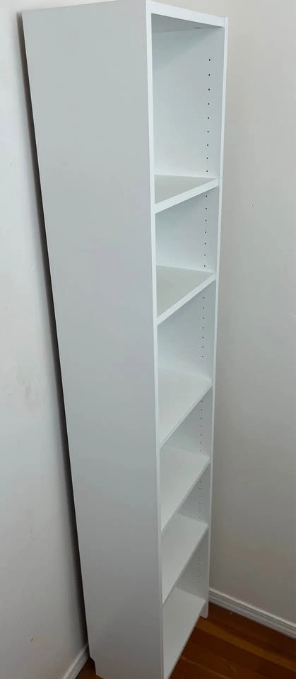 IKEA BILLY Tall Narrow Bookcase – White – Excellent Condition - photo 4