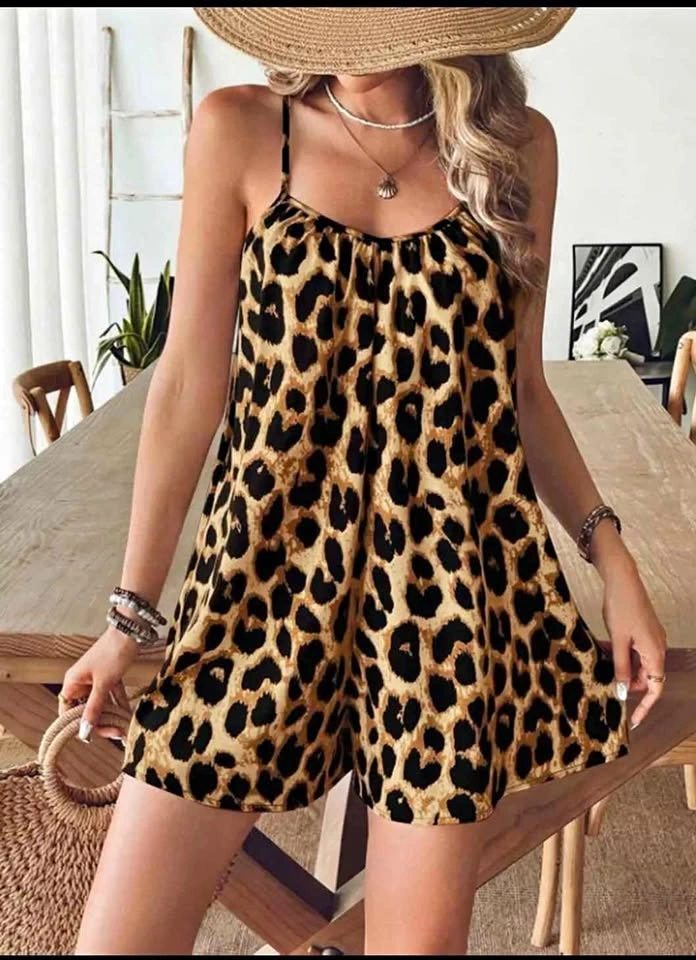 Leopard Romper