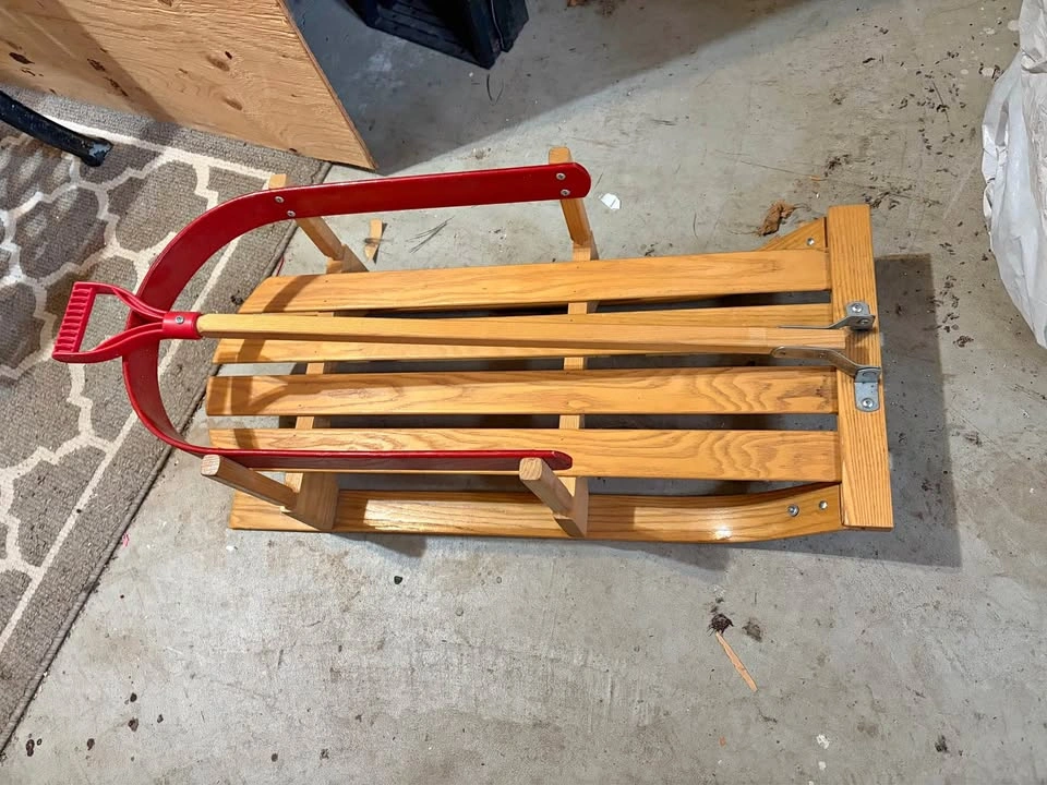 Wooden Sleigh for Toddlers