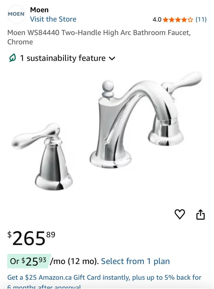 Moen Caldwell Bathroom Faucet (WS84440) - New - photo 4