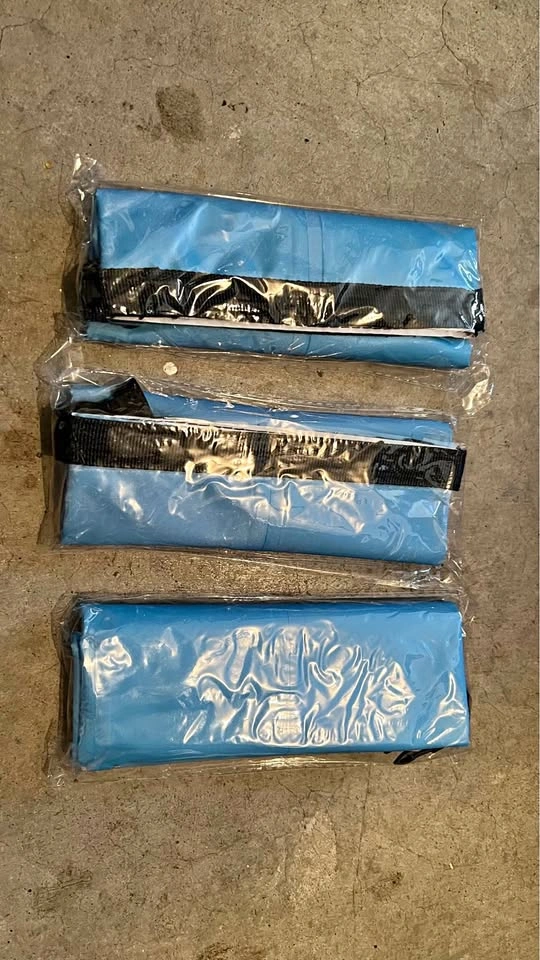 3 New Blue Dry Sacks