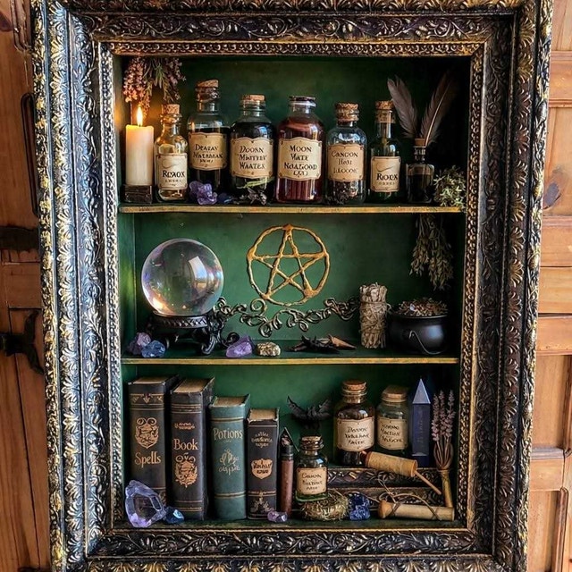 Witch Apothecary Shadow Box Shelf - photo 2