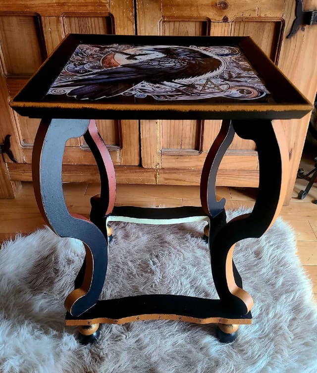 Raven Side Table Unique Gift - photo 3