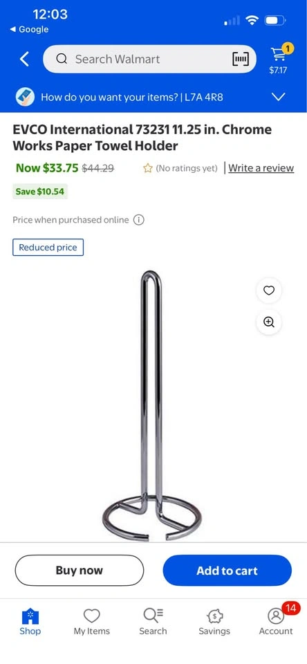 Quality metal paper towel holder 🧻 - photo 4