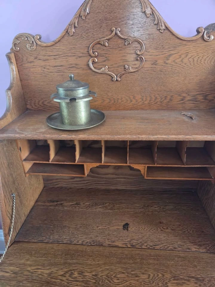 Antique Oak Drop front Desk - photo 2