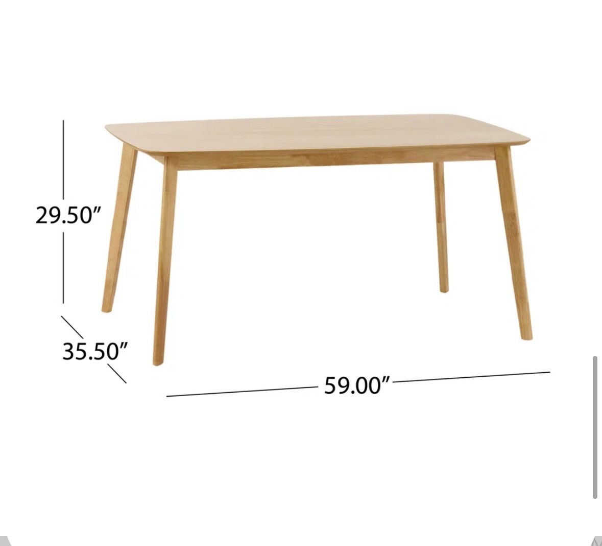 4 Person Dining Set - Like New - Natural Oak/Light Beige - photo 3