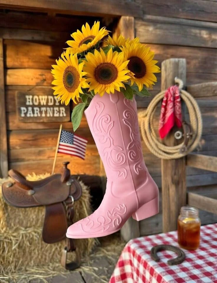 Cowboy Boot Planter / Holder
