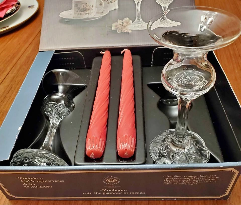 Rosenthal Classic Rose Monbijou Candleholders and Vases Set