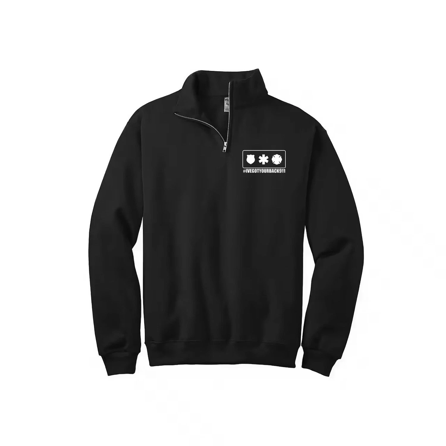 IVEGOTYOURBACK911 First Responder Support Quarter Zip L